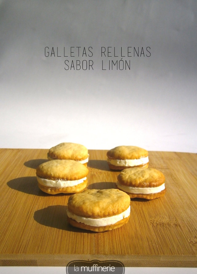 Galletas rellenas sabor limón - La Muffinerie.com