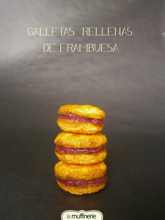 Galletas rellenas de frambuesa- La Muffinerie.com